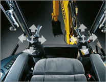 New Holland Backhoe Loader has ergonomic controls