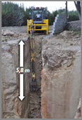 New Holland Backhoe Loaders have a dip depth of 5.8m